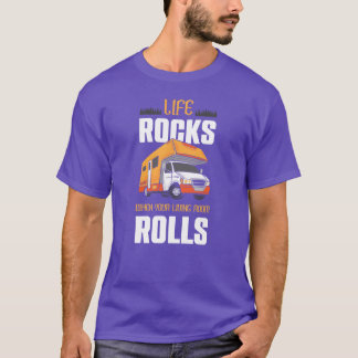 Camping Life Rocks RV Camper Motorhome RV Camping  Tシャツ