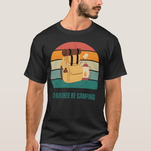 Camping Lover Camping Life funny Tシャツ (正面)