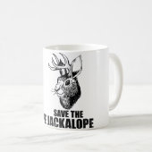 Camping Lover Jackalope コーヒーマグカップ (正面右)