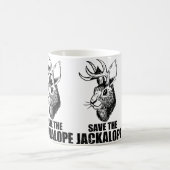 Camping Lover Jackalope コーヒーマグカップ (中央)