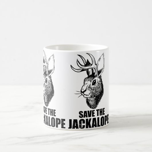 Camping Lover Jackalope コーヒーマグカップ (中央)
