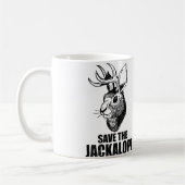 Camping Lover Jackalope コーヒーマグカップ (左)