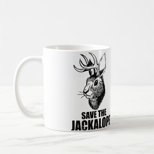 Camping Lover Jackalope コーヒーマグカップ (左)