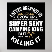 Camping Men Camper Rv Camping Vacation Camping Dad ポスター (正面)
