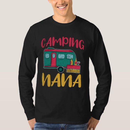 Camping Nana Glamping Glamp Camp Tシャツ (正面)
