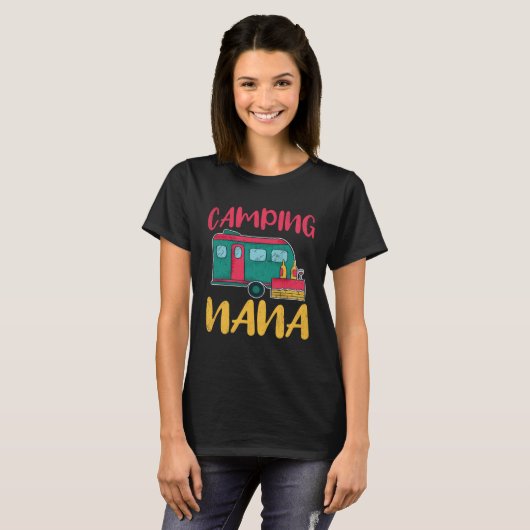 Camping Nana Glamping Glamp Camp Tシャツ (正面フル)