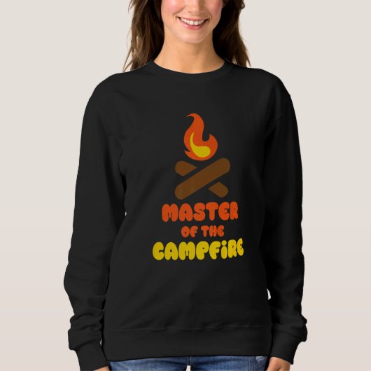 Camping Outdoor Designs Master Of The Campfire スウェットシャツ (正面)