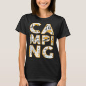 Camping outdoor hiking camper cute graphic tシャツ (正面)