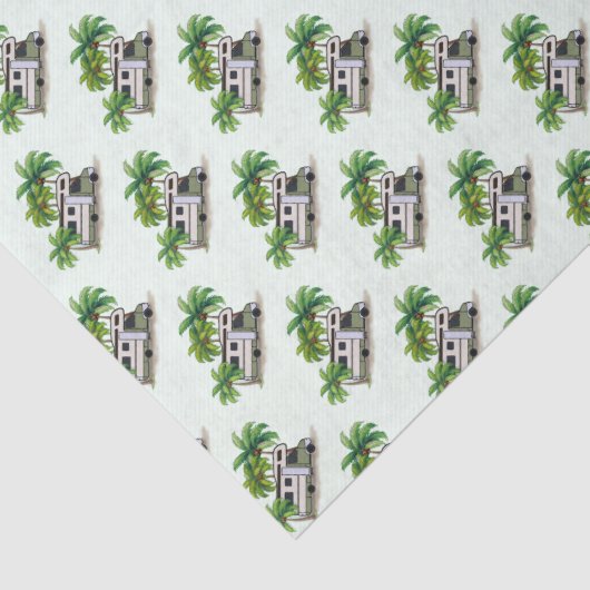 Camping Palm Trees Class C Camper 薄葉紙 (詳細)
