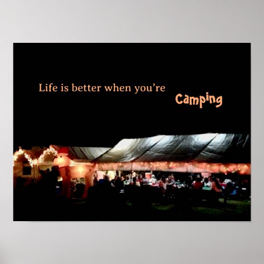 Camping Poster ポスター (正面)