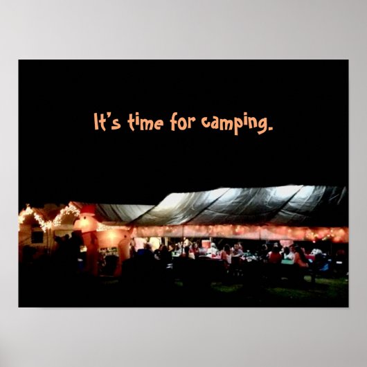 Camping Poster ポスター (正面)
