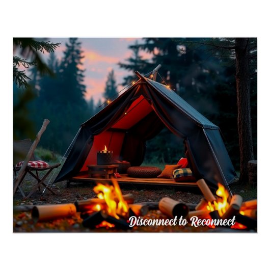 Camping Poster – Disconnect to Reconnect ポスター (正面)