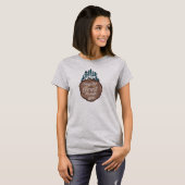 Camping Quote May The Forest Be With You On Wood Tシャツ (正面フル)
