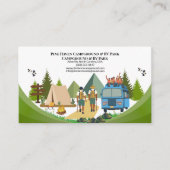 Camping Resort RV Park Outdoor Design 名刺 (正面)