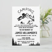 Camping Retirement party 招待状 (スタンド正面)