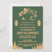 Camping Retirement party 招待状 (正面)