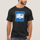 Camping Road Sign Trailer Hitch Weekend Camper Gra Tシャツ (正面)