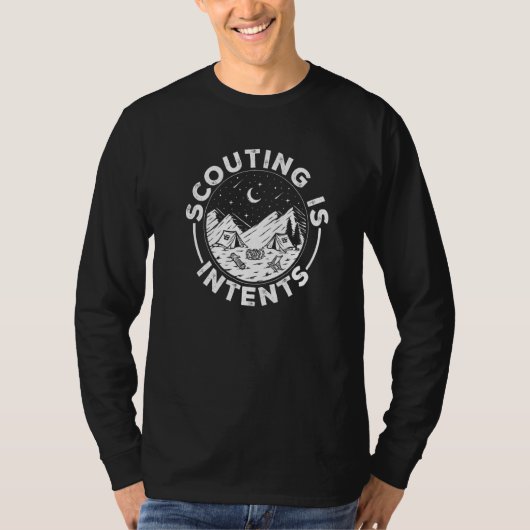 Camping Scout Outdoor Scouting Is Intents Tシャツ (正面)