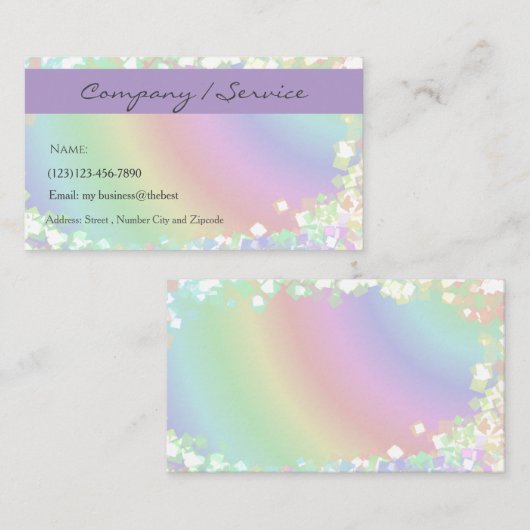 camping services editable card 名刺 (正面/裏面)