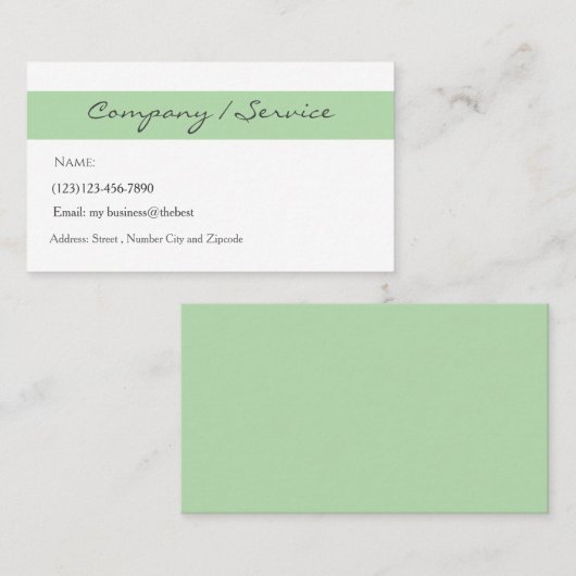 camping services editable card 名刺 (正面/裏面)