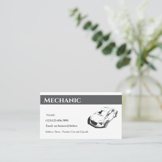 camping services editable card 名刺 (スタンド正面)