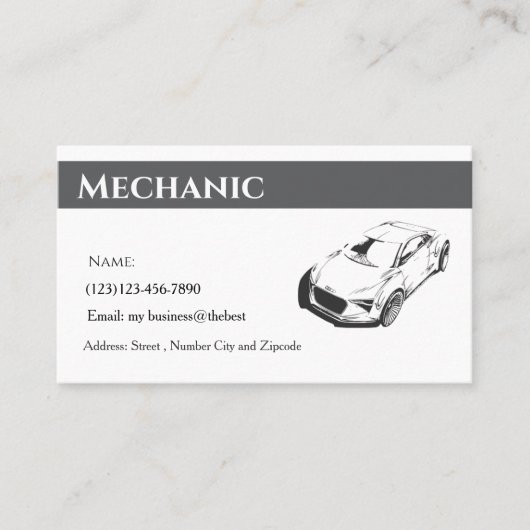 camping services editable card 名刺 (正面)