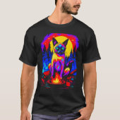 Camping Siamese Cat Tシャツ (正面)
