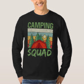 Camping Squad Camp Campfire Camper Campsite Tシャツ (正面)