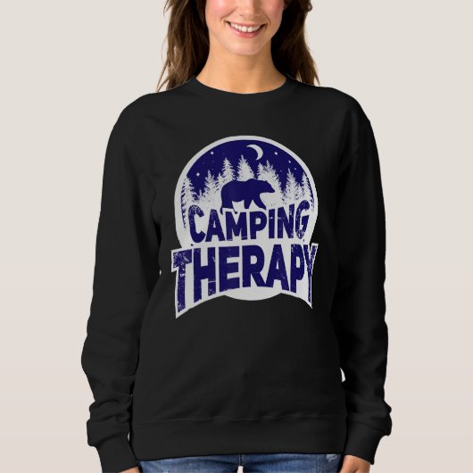 Camping Therapy  Camping Love Women Men Kid Tees スウェットシャツ (正面)