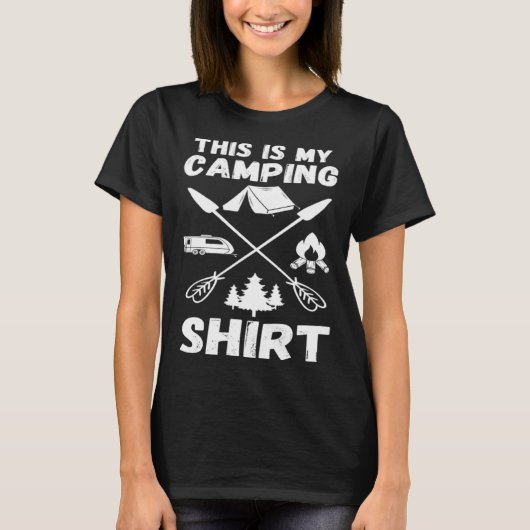 Camping Trailer Dies ist mein Camping   Camper Va Tシャツ (正面)