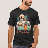 Camping trailer vintage tシャツ (正面)