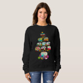 Camping Vehicle Christmas Ugly Sweater Xmas Tree 1 スウェットシャツ (正面フル)