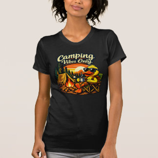 Camping Vibes Only Feels Right Slim Tee USA Tシャツ