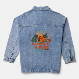 Camping Vibes Women’s Denim Jacket | Retro Outdoor デニムジャケット