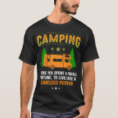 Camping Where You Spent Adventure Camper Gifts ret Tシャツ (正面)