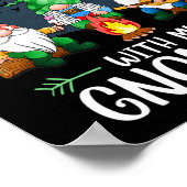 Camping With My Gnomies Funny Gnome Camp Women Men ポスター (角)