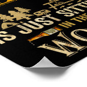 Camping Without Beer Is Just Sitting In The Woods  ポスター (角)