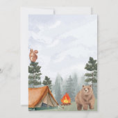 Camping Woodland Time Capsuleノートメッセージカード サンキューカード (裏面)