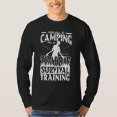 Camping Zombie Survival Training Nature Adventure Tシャツ (正面)