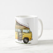 Campmobileのキャンピングカーヴァンのマグ コーヒーマグカップ (正面右)