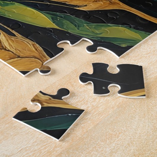 Campo trigal dorado con cuervos ジグソーパズル (側面)