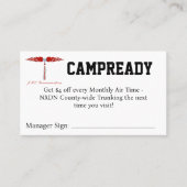 CAMPREADY Coupon 名刺 (正面)