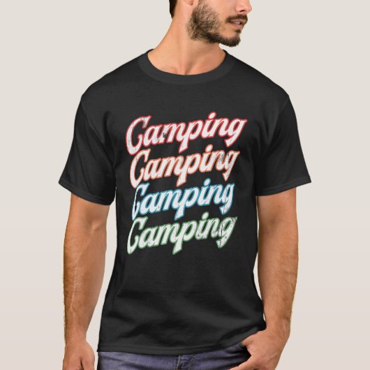 Campsite Campers For Adventurers Tシャツ (正面)