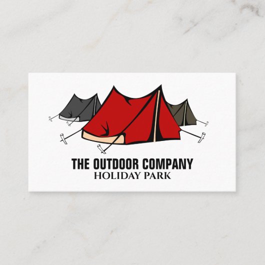 Campsite, Holiday Park Owner, Manager 名刺 (正面)