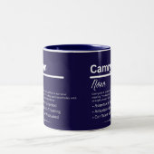 Camryn Personalized Girl Name Meaning Coffee Mug ツートーンマグカップ (中央)