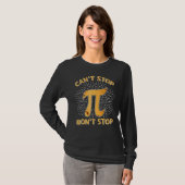 Can ストップ Pi Will ストップ Math Pi Day Math Club 4 Tシャツ (正面フル)