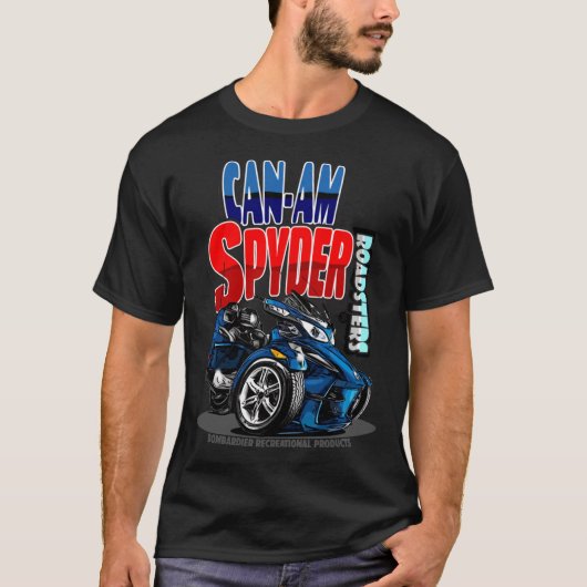 Can-Am Spyder Roadsters Retro Logo   Tシャツ (正面)