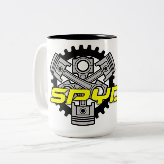 Can Am Spyder Three Piston Mug ツートーンマグカップ (正面左)
