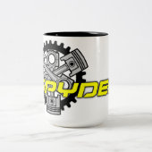 Can Am Spyder Three Piston Mug ツートーンマグカップ (中央)