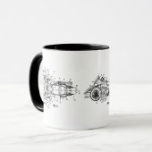 Can Am Spyder US特許3図マグカップ マグカップ (正面左)